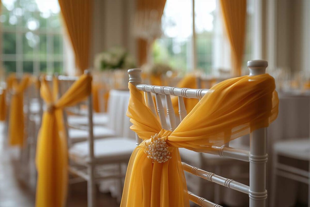 Decorations with organza